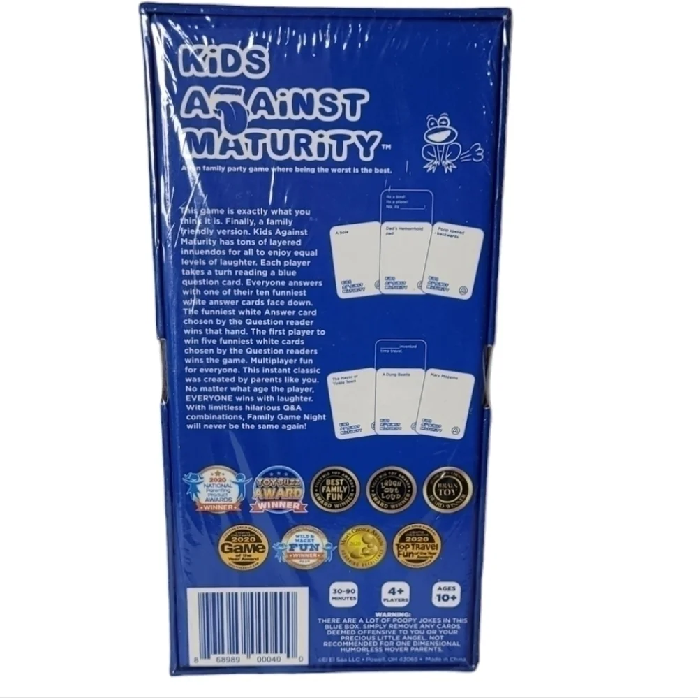Kids Against Maturity Super Fun Card Game, New and Sealed